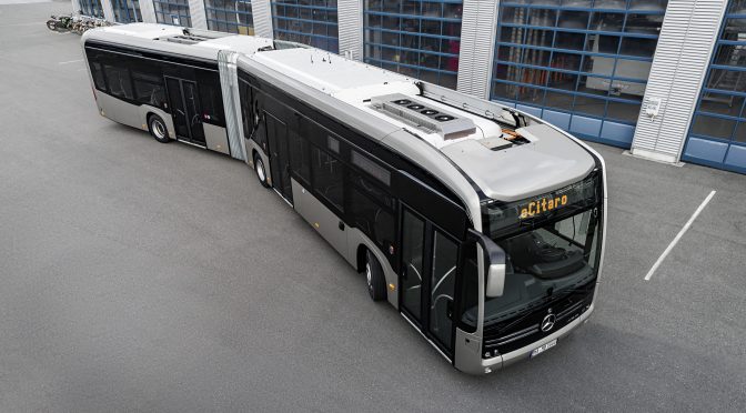 LISTO EL NUEVO BUS MERCEDES-BENZ eCITAROG ARTICULADO ELÉCTRICO