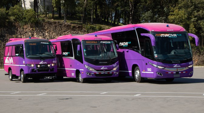 PERUANA CIVA RECIBE BUSES VOLARE Y MARCOPOLO PARA TRANSPORTE EMPRESARIAL