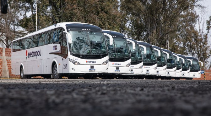 METROPOL DE ARGENTINA RECIBE 25 BUSES SCANIA K310 CARROZADOS POR METALSUR