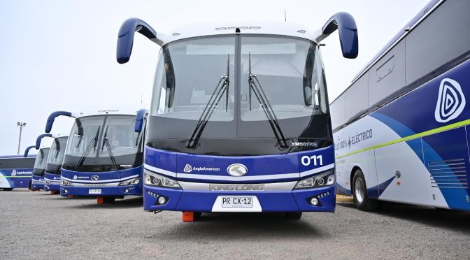CHILE CON LA MAYOR FLOTA PARA BUSES ELÉCTRICOS DE CARRETERA EN SURAMÉRICA