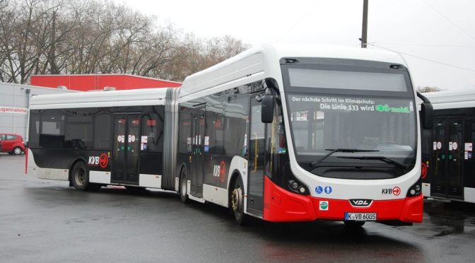 VDL LOGRA PEDIDO DE 51 E-BUSES ARTICULADOS PARA LA CIUDAD DE COLONIA (ALEMANIA)