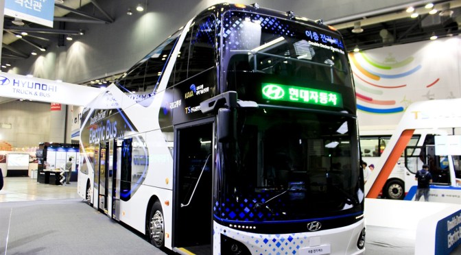 COMIENZA OPERACIÓN DE BUSES ELÉCTRICOS 2 PISOS EN COREA DEL SUR