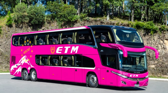 MARCOPOLO DELIVERY FIFTEEN BUSES DOUBLE LUXURY APARTMENT FOR ETM IN CHILE