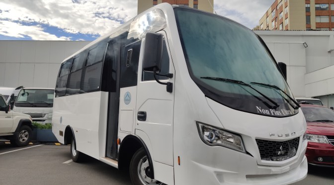 BUS ANTI-COVID DE TRANSTEC, TAMBIÉN SOBRE CHASIS FUSO 7.5