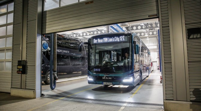 MAN LOGRA SUPERAR LOS 550KM DE AUTONOMÍA CON SU BUS LION´S CITY ELÉCTRICO