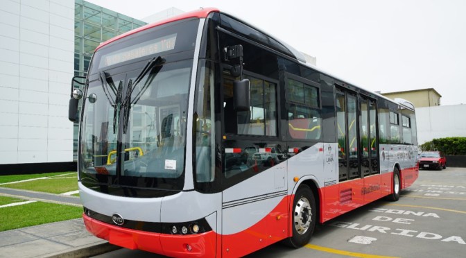 PERU APPROVES STANDARD FOR ELECTRIC BUSES IN LIMA AND CALLAO