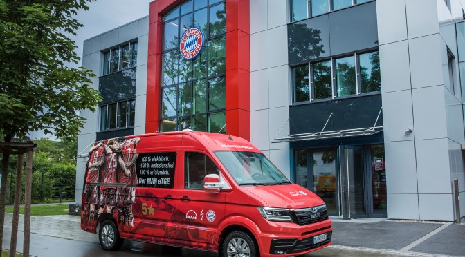 LA FURGONETA ELÉCTRICA MAN e-TGE, NUEVO VEHÍCULO OFICIAL DEL BAYERN MÜNICH
