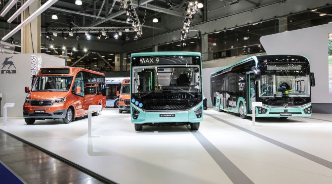 GAZ PRESENTÓ 7 NUEVOS MODELOS DE AUTOBUSES DURANTE COMTRANS 2021 EN MOSCÚ.