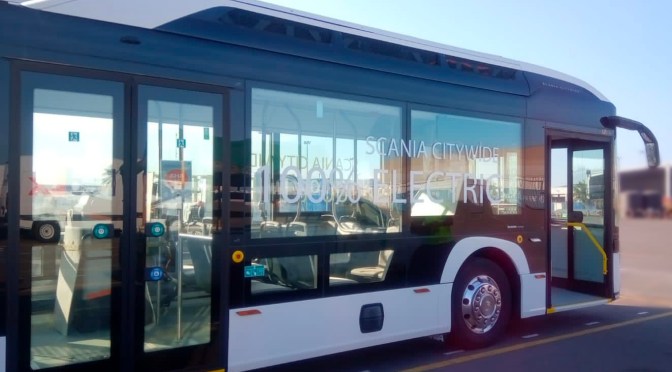 LLEGA A MÉXICO CHASIS SCANIA VOLT SOBRE BUS INTEGRAL PARA PRUEBAS Y DEMOSTRACIONES