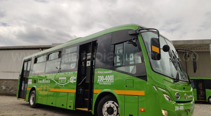 TECNOLOGÍA ELÉCTRICA PARA BOGOTÁ EN 9 METROS CON LOS BUSETONES BYD CARROZADOS POR MARCOPOLO