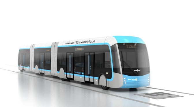 PRIMICIA MUNDIAL DE VAN HOOL Y SU BIARTICULADO ELÉCTRICO CON SISTEMA DE RECARGA EN TIERRA