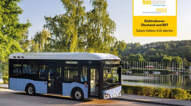 EL BUS SOLARIS URBINO 9LE RECIBE PREMIO A LA INNOVACIÓN EN ALEMANIA