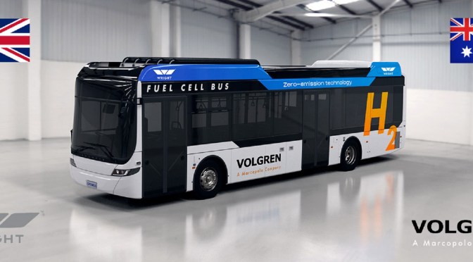 FILIAL DE MARCOPOLO FIRMA TRATO  CON WRIGHTBUS PARA FABRICAR BUSES MOVIDOS POR HIDRÓGENO
