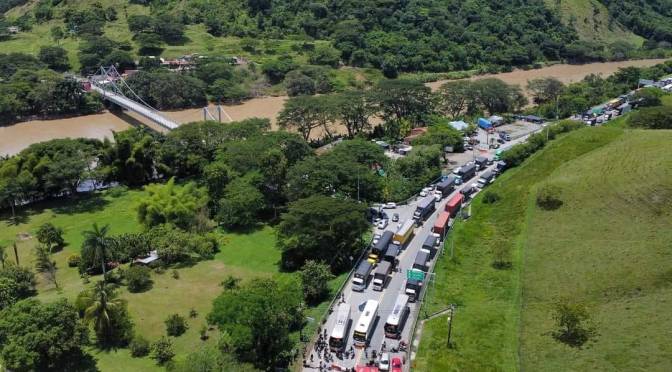 SIGUEN PROTESTAS EN LA PINTADA CONTRA CONCESIONARIOS DE RUTA MEDELLÍN – EJE CAFETERO
