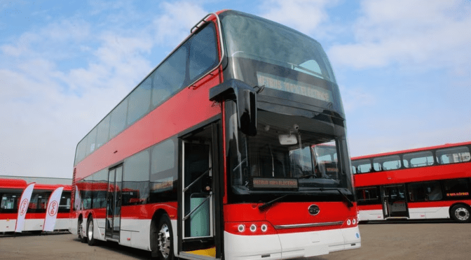 Los nuevos buses eléctricos de dos pisos que rodarán en Latinoamérica