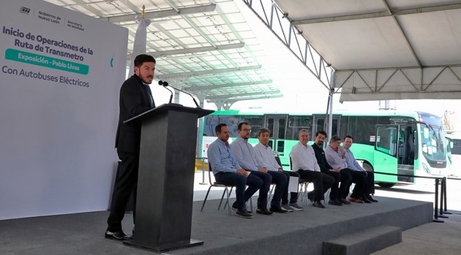Metrorrey incorpora autobuses eléctricos fabricados en Nuevo León por Marcopolo