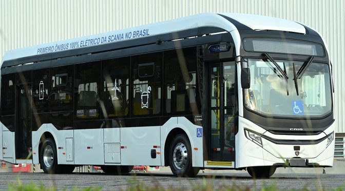 Scania introduce su primer autobús 100% eléctrico en Brasil: K 230E B4x2LB