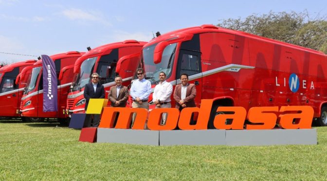 Transportes Línea refuerza su flota minera con buses Modasa Zeus 360F
