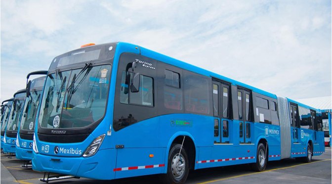 Siete nuevos autobuses Mercedes-Benz refuerzan la Línea 3 del Mexibús