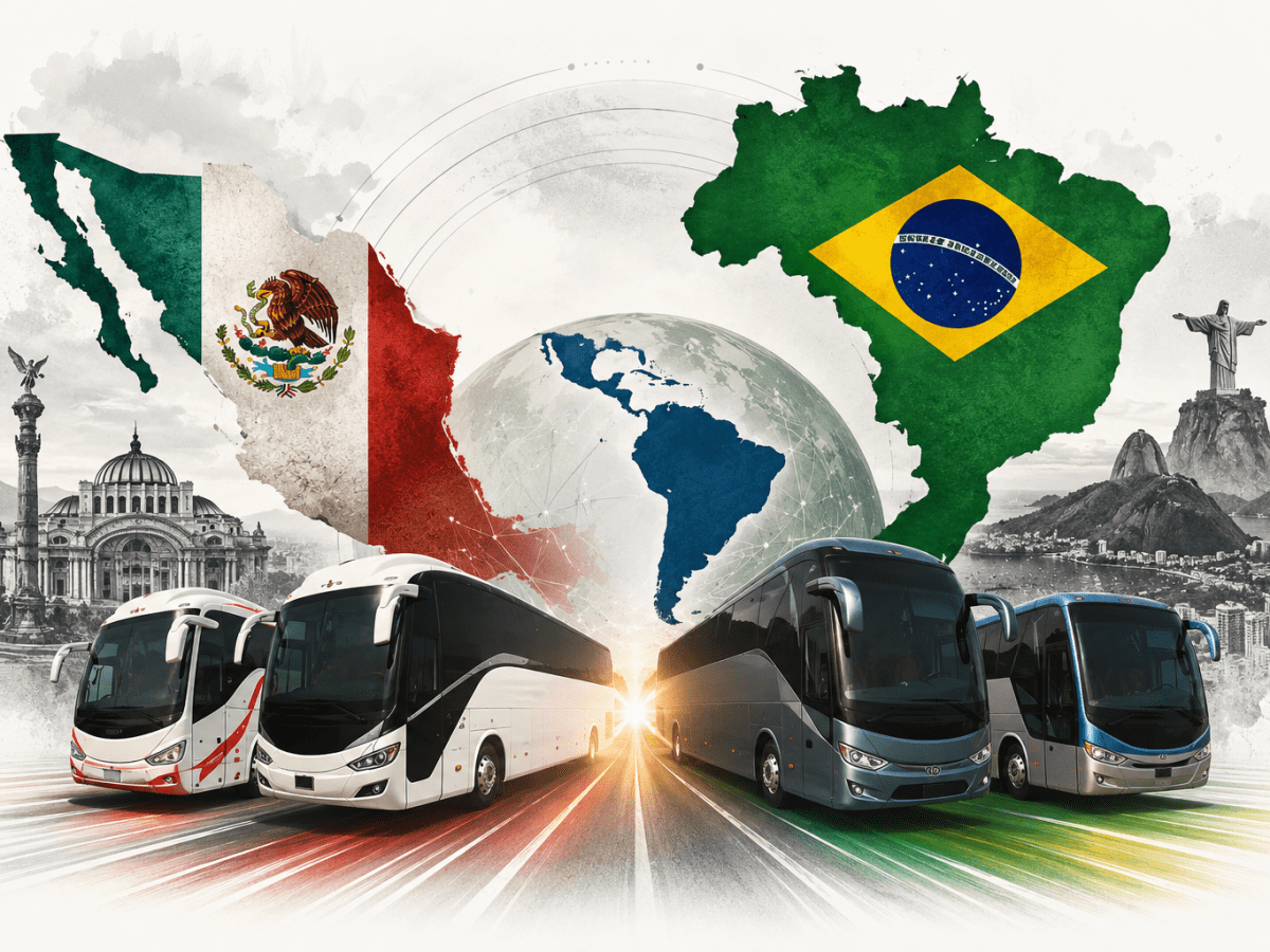 Tradición sobre ruedas: México y Brasil Excepcionales en la industria del transporte de pasajeros