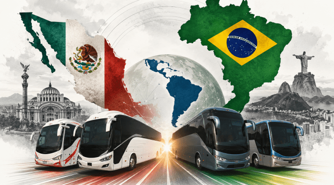 Tradición sobre ruedas: México y Brasil Excepcionales en la industria del transporte de pasajeros