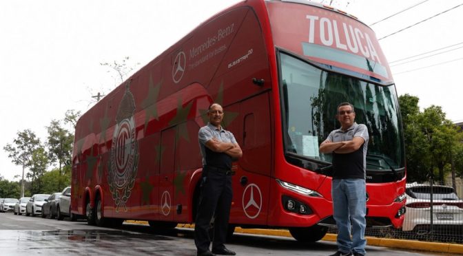 Busscar de Colombia refuerza su expansión en México: ahora también juega en el fútbol profesional con el Toluca