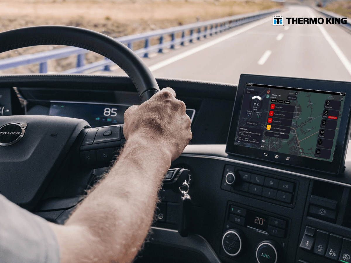 Thermo King y Volvo Trucks son los primeros en ofrecer el control de las unidades de refrigeración a través del sistema de infoentretenimiento