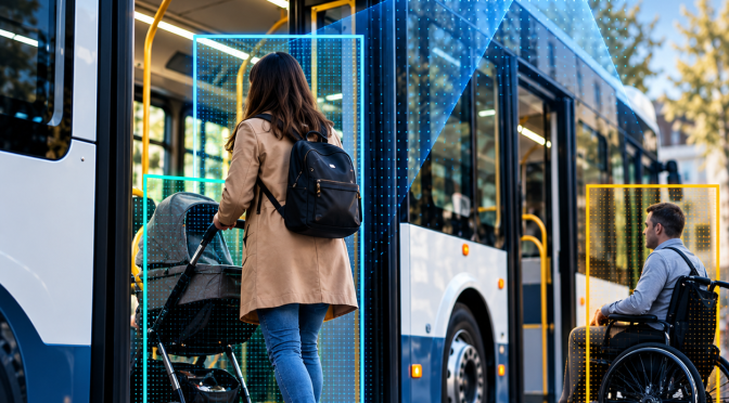 ¿Las puertas de los buses con IA?